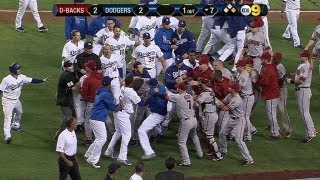 Wild brawl erupts between Dodgers, D-backs