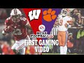 Our First Gaming Video! | Wisconsin @ Clemson Close Game! | (NCAA Football 14)