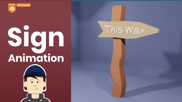 How to make game prop animations in Blender [2.93] (Part 3: Direction Sign) & import into Godot 3.3