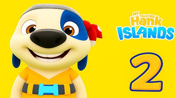 My Talking Hank Island Gameplay Walkthrough Part 2 | Full Screen (Android/iOs) 💚💛♥️💙