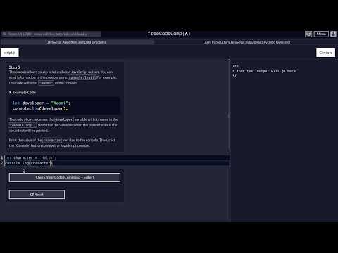 FreeCodeCamp - JavaScript Data Structures and Algorithms  - Step 5 of 118 - Pyramid Generator