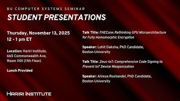 Student Presentations