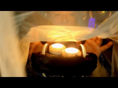 ASMR with relaxing ambient music 🎶😌😴 3dio| Exploring new triggers (minimal whispers) 2. upload