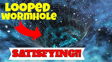 Looped wormhole flight to another dimension through a blue shifted force field grid passing through