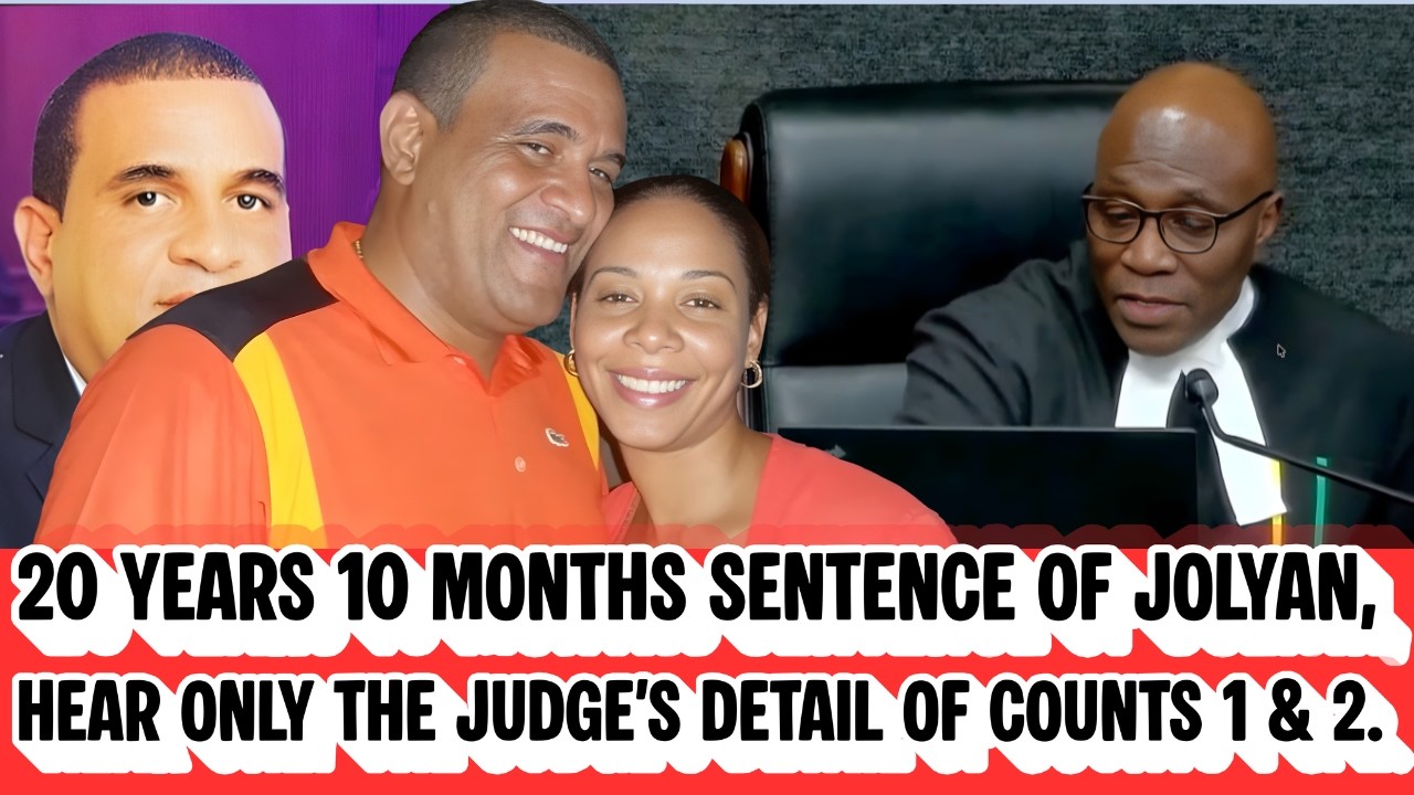 JOLYAN SILVERA SENTENCED To 20 YEARS 10 MONTHS Fi WIFE MURDER Hear JUDGE SYKES DETAILS COUNTS 1 & 2