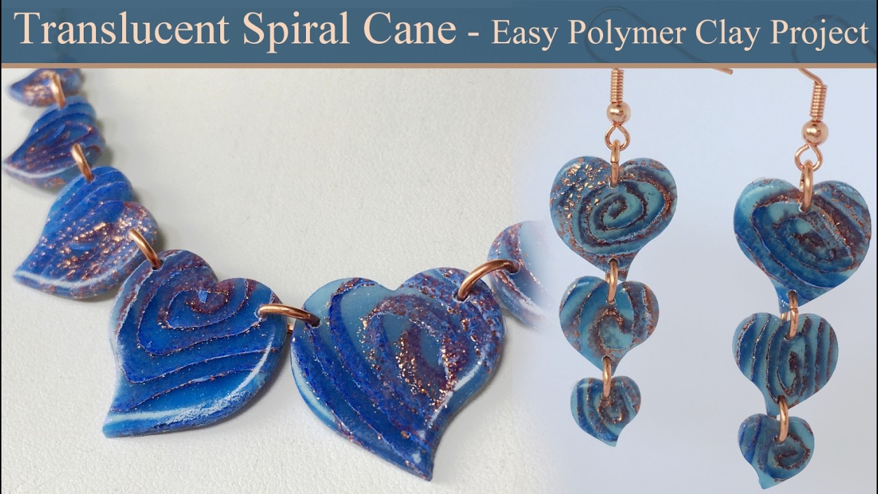 Translucent Polymer Clay Earrings & Necklace - How to Achieve Clear ...
