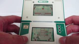 17051 Nintendo Game & Watch Multi Screen Green House GH-54 1982