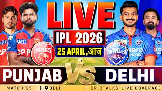 🔴 Punjab vs Delhi, Live Match Commentary, IPL 2026 Live Cricket Score, PBKS vs DC 2nd Inning