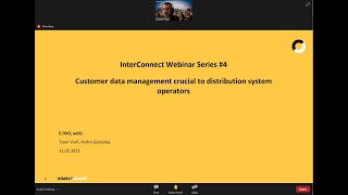 InterConnect Webinar#4 Customer data management crucial to distribution system operators [recording] Profile