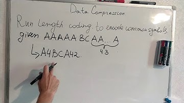23. Run length encoding.