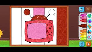 Let's Play Coloring Game: Television / TV screenshot 1