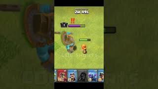 Level 1 Barbarian King vs Max Super Wizard Clash Of Clans coc coc clashofclans clanwar short