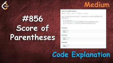 Score van haakjes | Live codering met uitleg | Leetcode - 856