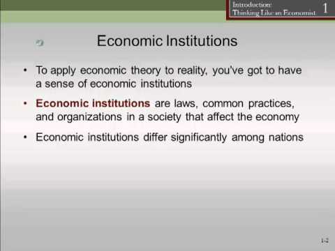 chapter 1 economic institutions