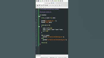 WAP to take a #number and #check the #number is #Armstrong or not.