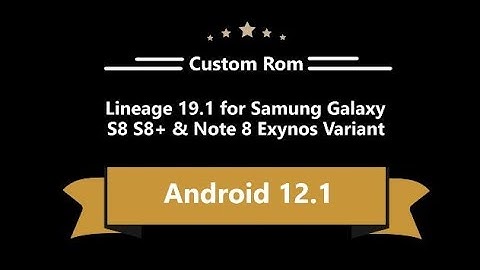 Lineage 19.1 for Samsung Galaxy S8 S8+ Note 8 | Android 12.1 | Stable ROM | 🔥