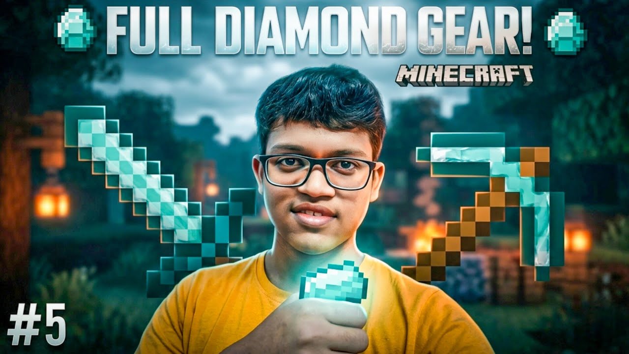 FINALLY I MADE A FULL SET DIAMOND ARMOUR | MINECRAFT SURVIVAL SERIES ...