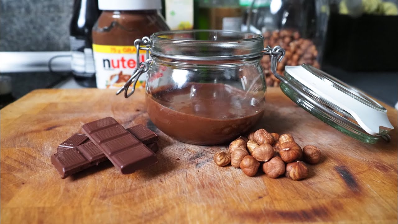 Nutella selber machen - Nutella Rezept - Haselnuss Creme - YouTube