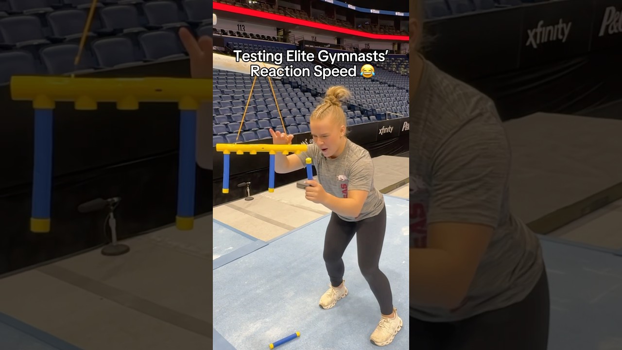 The coach’s try 😂 #gymnastics #gymnast #sports #sport #olympics #reactiontime #olympic #win