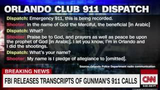 FBI released transcript of Orlando nightclub shooting calls