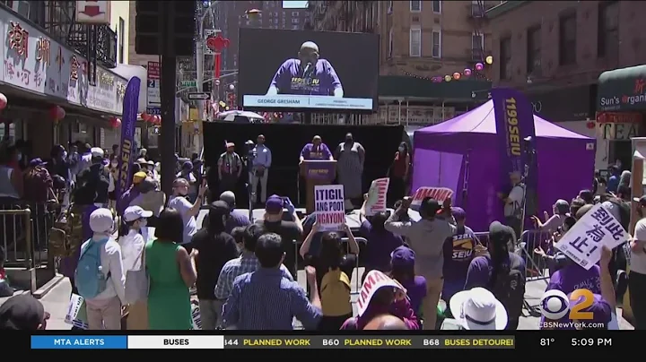 Rally Denouncing Anti-Asian Hate Crimes Held In Chinatown