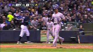 2013/04/03 Helton's RBI single