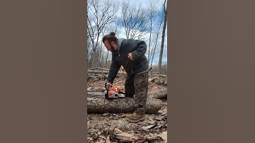 The many uses of paracord fixing the pull on the Stihl Chainsaw MS 180 C