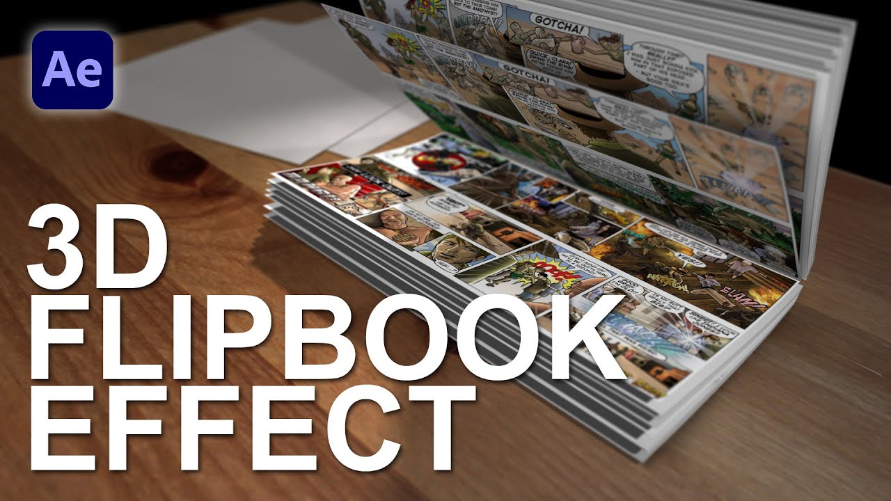 3D FLIP BOOK EFFECT (After Effects Template) YouTube