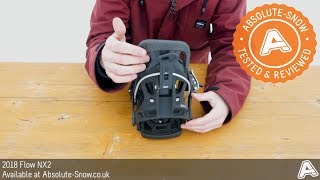 2017 / 2018 | Flow NX2 Snowboard Bindings | Video Review
