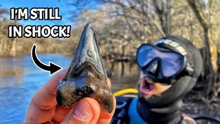 My BEST HUNT of 2022! Florida Fossil Hunting Yields HUGE Shark Tooth and Prehistoric Cat Tooth!
