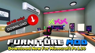 How to download Furniture mod in Minecraft pe ||Best Furniture mod for mcpe 1.20+ || Download now!