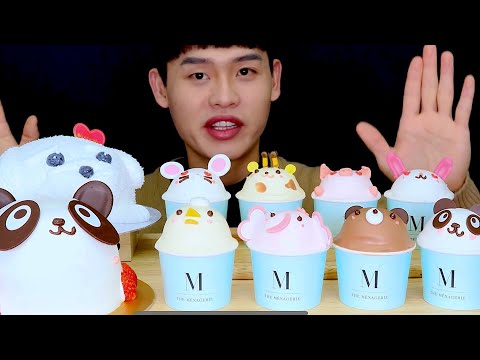 댕댕이 케이크 동물 케이크 먹방~!! Animal Cream Cake MuKBang~!!