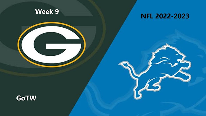 NFL 2022-2023 Season - Week 9: Packers @ Lions (GoTW)