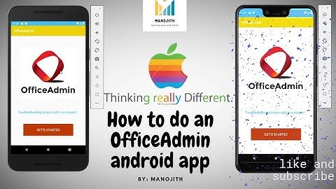 Office Admin Android application demo..(How to make an android app)