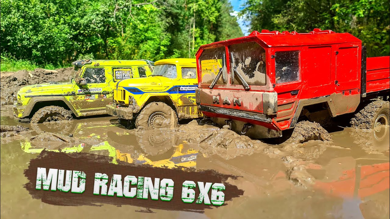 TRUCKS 6x6 MUD, ACTION, DRIVE – MERCEDES G63 vs MAN KAT vs ZIL 131