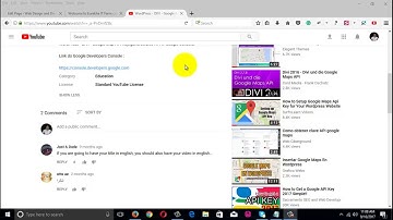 WordPress - DIVI - Google Map API Key.