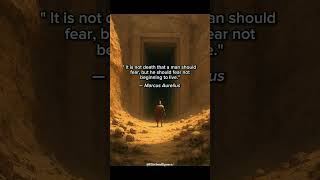 Stop fearing death. Start fearing an unlived life. ✨ #stoicweek #philosophyoflife#trending#viral