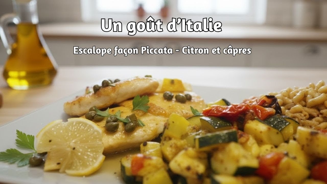 Escalopes de poulet façon piccata - citron et câpres - YouTube