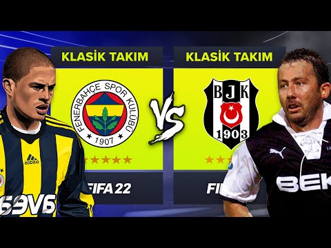 BEŞİKTAŞ EFSANELERİ vs FENERBAHÇE EFSANELERİ // FIFA 22 KARİYER MODU ALL-STAR KAPIŞMA