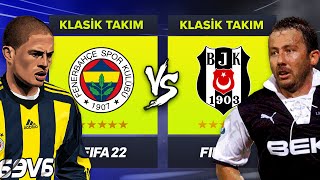 Beşi̇ktaş Efsaneleri̇ Vs Fenerbahçe Efsaneleri̇ Fifa 22 Kari̇yer Modu All-Star Kapişma