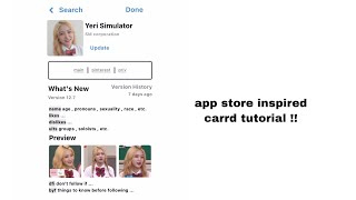 app store inspired carrd tutorial ! | mobile ver.