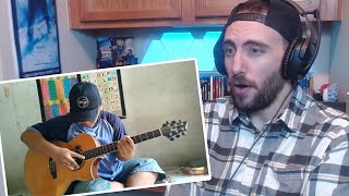 Alip ba ta - Jenifer Lopez - On The Floor fingerstyle cover - AMERICAN REACTION