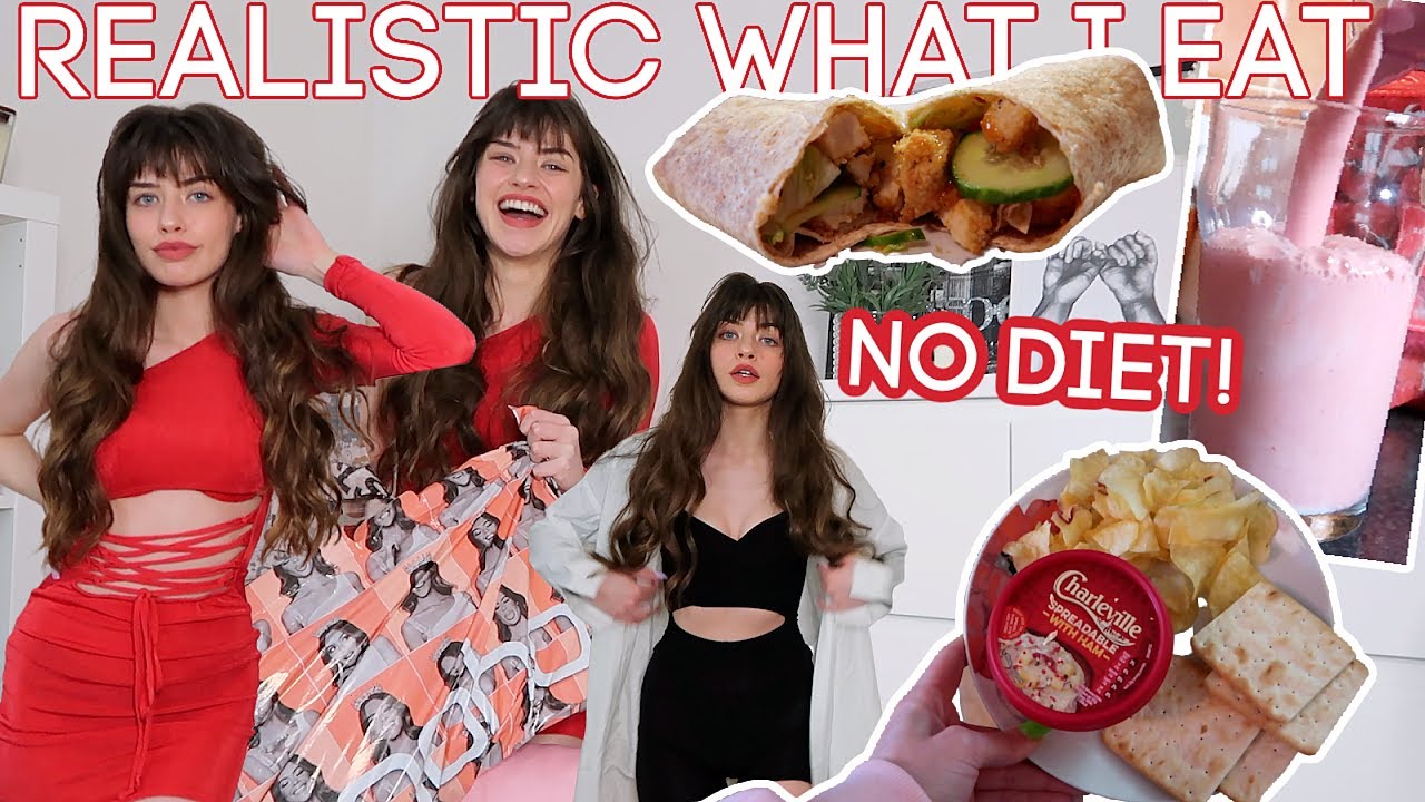a VERY realistic what I eat in a day & boohoo try on haul / lockdown vLoG