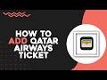 How To Add Qatar Airways Ticket to Apple Wallet (Easiest Way)