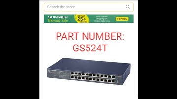 GS524T NetGear 24-Ports 10/100/1000Mbps RJ45 Copper Gigabit Switch (Refurbished)