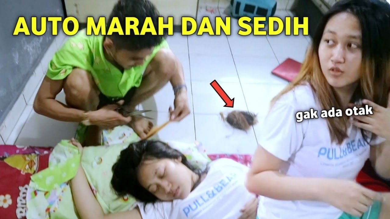 PRANK POTONG RAMBUT ISTRI SETELAH MELAHIRKAN