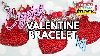 Crystal Heart Valentine's Day Bracelet