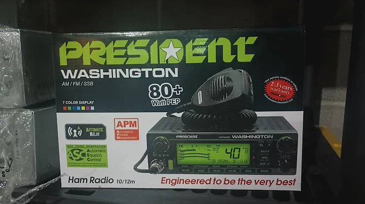 Take a Look 👀: President Washington Mobile Radio AM/SSB/FM, "Tuned and Ready", Tons of Features!