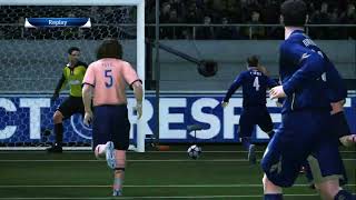 pes 2010 dinamo zagreb barselona şampiyonlar ligi 4. grup maçı top player