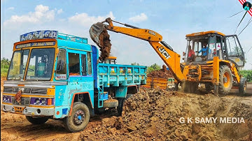 Wow!! JCB Dozer amazing work at sandy place | jcb loading sand in truck | JCB Dozer video | jcb
